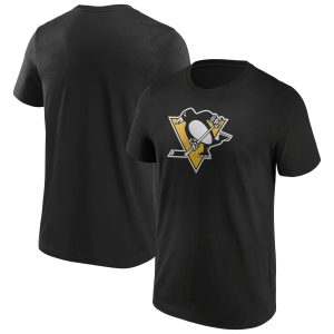 Pittsburgh Penguins Iconic Primary Colour Logo Graphic T-Shirt – Black – Mens Pittsburgh Penguins Iconic Primary Colour Logo Graphic T-Shirt – Black – Mens