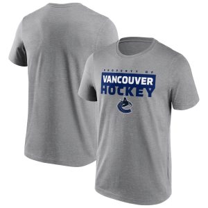 Vancouver Canucks Gain Ground T-Shirt – Sports Grey – Mens