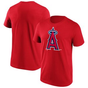 Los Angeles Angels Of Anaheim Iconic Primary Colour Logo Graphic T-Shirt – Mens