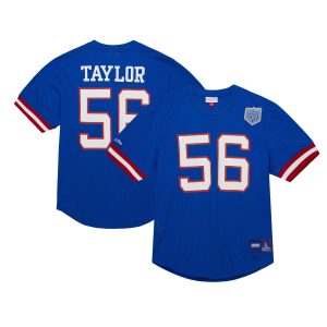 Men’s Mitchell & Ness Lawrence Taylor Royal New York Giants Retired Player Name & Number Mesh Top Men’s Mitchell & Ness Lawrence Taylor Royal New York Giants Retired Player Name & Number Mesh Top