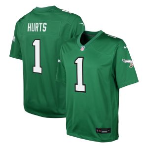 Philadelphia Eagles Nike Secondary Alternate Game Jersey – Kelly Green – Jalen Hurts – Youth Philadelphia Eagles Nike Secondary Alternate Game Jersey – Kelly Green – Jalen Hurts – Youth