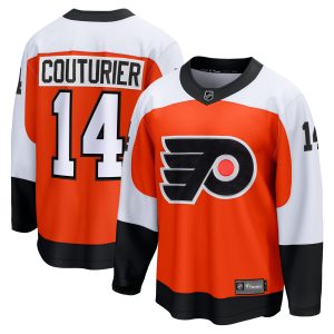 Philadelphia Flyers Fanatics Replica Home Breakaway Jersey – Orange – Sean Couturier – Mens