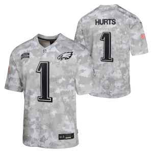 Philadelphia Eagles Nike 2024 Salute To Service Jersey – Hurts – Youth Philadelphia Eagles Nike 2024 Salute To Service Jersey – Hurts – Youth