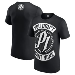 WWE AJ Styles You Don’t Want None T-Shirt – Black – Mens