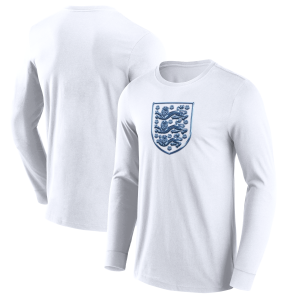 England Chromatic Graphic Long Sleeve T-Shirt – White – Mens