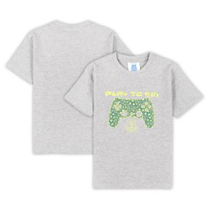 Everton Play To Win T-Shirt – Grey Marl – Boys