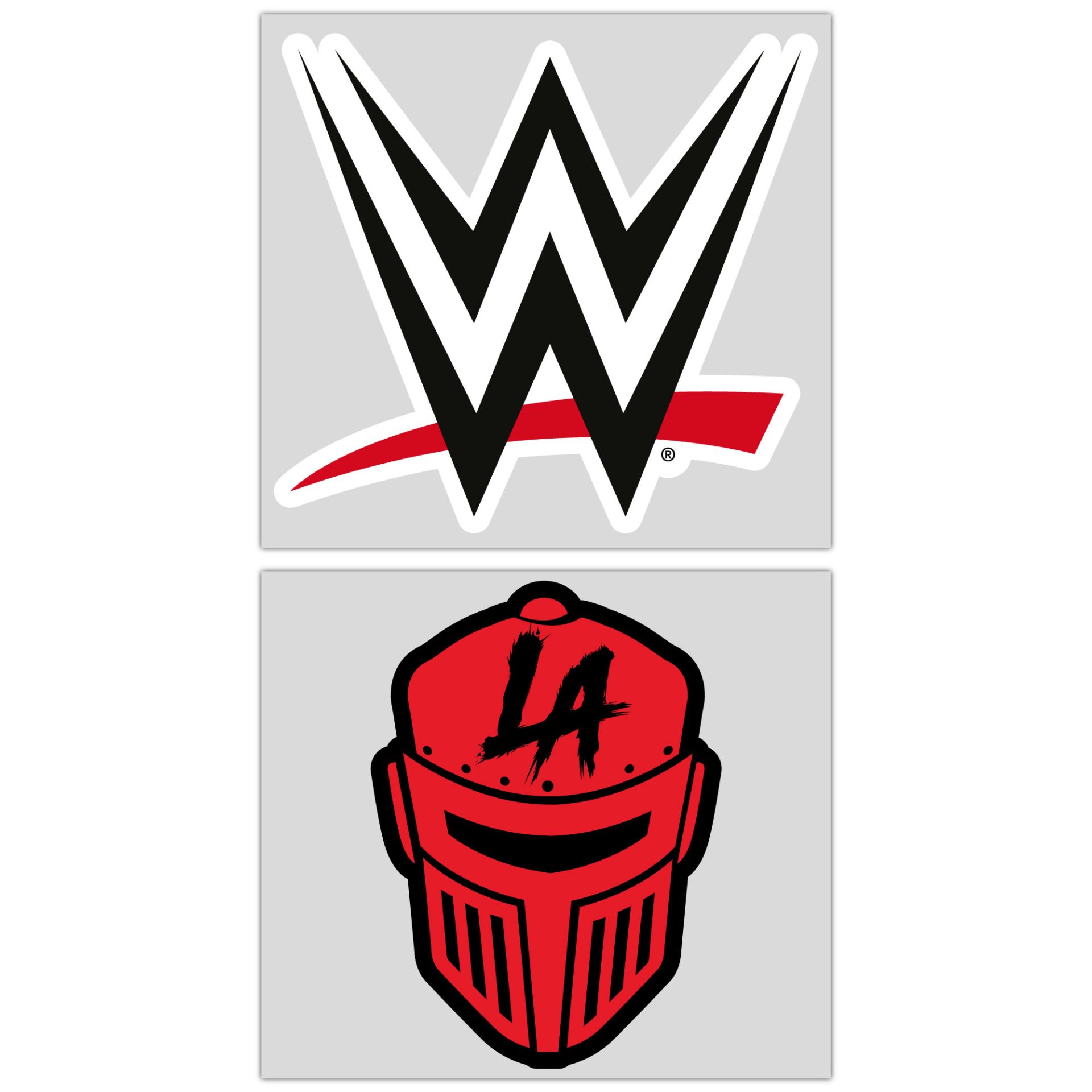 WWE LA Knight Dual Sticker Set - 2 x 15cm