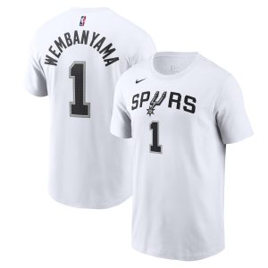 San Antonio Spurs Nike Association Name & Number T-Shirt – Victor Wembanyama – Mens