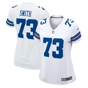 Dallas Cowboys Nike Road Game Jersey – White – Tyler Smith – Womens