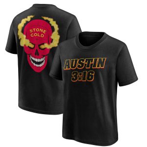 “Stone Cold” Steve Austin T-Shirt – Black – Youth “Stone Cold” Steve Austin T-Shirt – Black – Youth