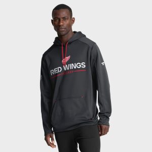 Detroit Red Wings Authentic Pro Rink Poly Fleece Hoodie – Mens