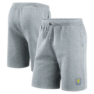 Aston Villa Logo Sweat Short – Sports Grey – Mens