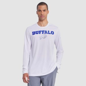 Men’s Nike White Buffalo Bills 2025 Rivalries Collection Sideline Legend Dri-FIT Long Sleeve T-Shirt Men’s Nike White Buffalo Bills 2025 Rivalries Collection Sideline Legend Dri-FIT Long Sleeve T-Shirt