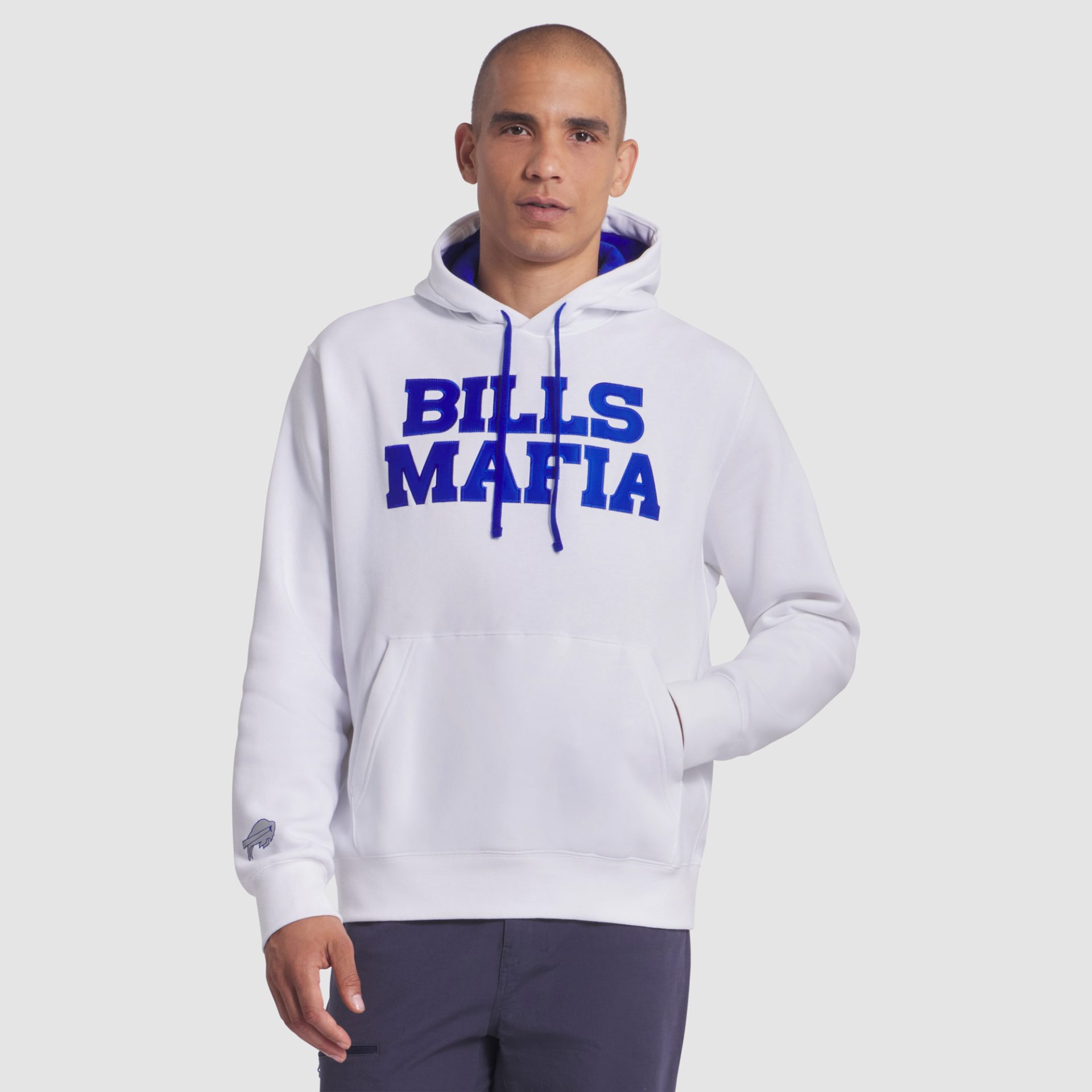 Men’s Nike White Buffalo Bills 2025 Rivalries Collection Club Hoodie Men’s Nike White Buffalo Bills 2025 Rivalries Collection Club Hoodie