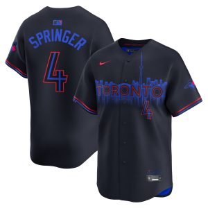 Toronto Blue Jays Nike City Connect Limited Jersey – Black – George Springer – Mens Toronto Blue Jays Nike City Connect Limited Jersey – Black – George Springer – Mens