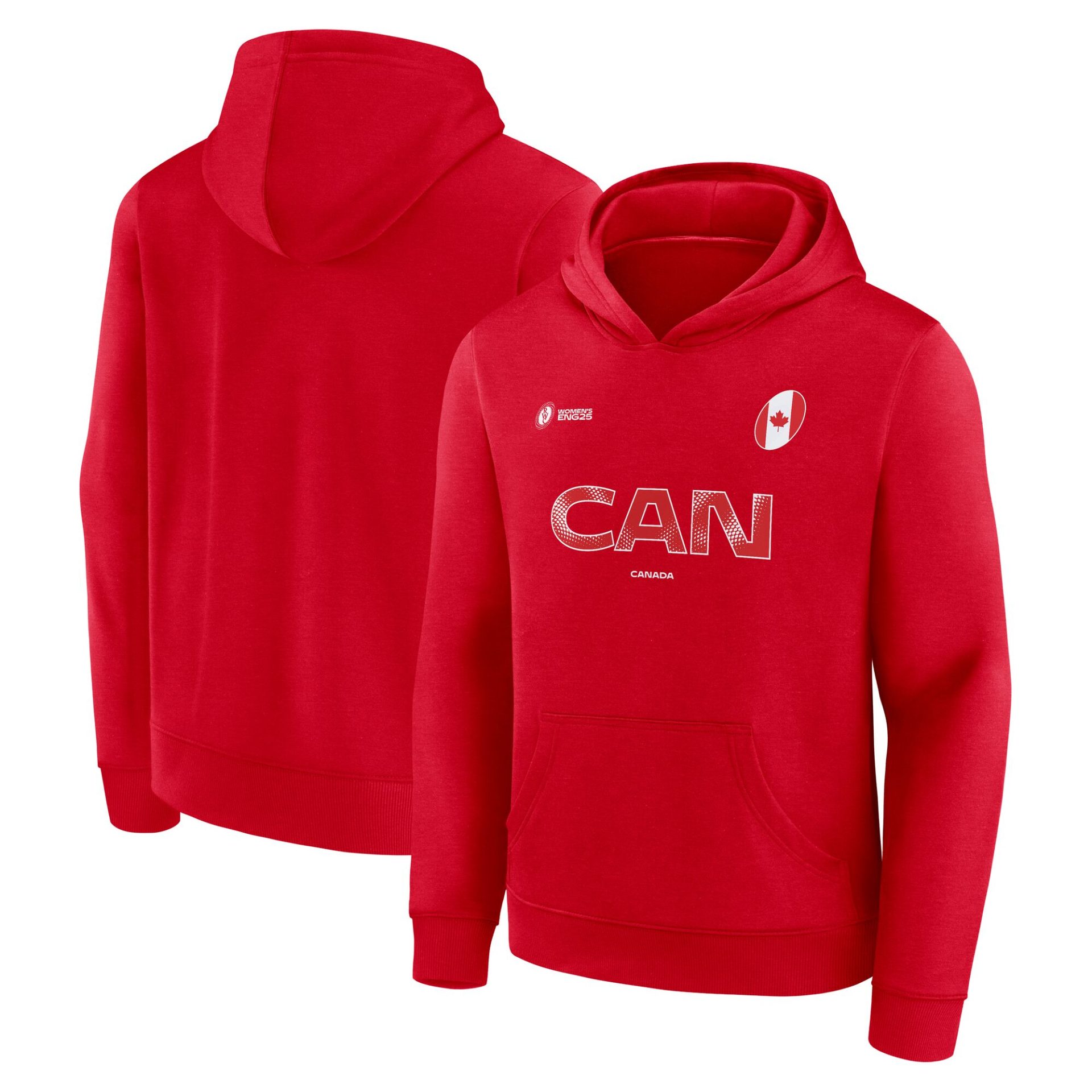 Women’s Rugby World Cup 2025 Supporter Hoodie – Canada – Junior Women’s Rugby World Cup 2025 Supporter Hoodie – Canada – Junior
