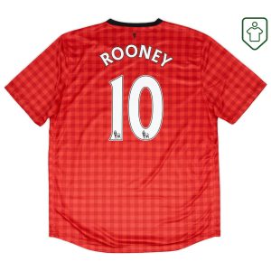 Manchester United Nike Home Shirt Rooney #10 2012-13 – Very Good – 6/10