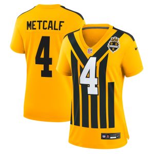 Pittsburgh Steelers Nike Game Alternate Jersey – Gold – DK Metcalf – Womens