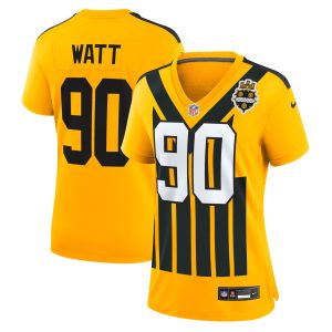 Pittsburgh Steelers Nike Game Alternate Jersey – Gold – T.J. Watt – Womens