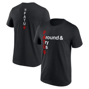 WWE Jacob Fatu F Around & Try Us T-Shirt – Black – Mens